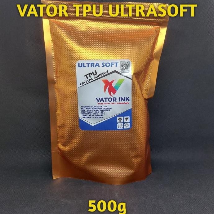 

PROMO VATOR TPU ULTRASOFT 500gr CRYSTAL DTF ADHESIVE LEM SABLON PLASTISOL