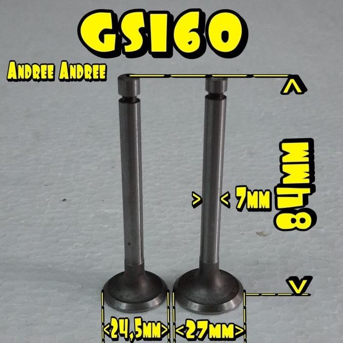 @@@@] GS160 Valve In Ex - Klep Api Minyak mesin  Kubota GS-160 GS 160