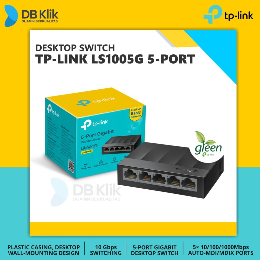 Tp-Link Switch Ls1005G 5Port Gigabit 10/100/1000 - Hub Tplink Ls1005G