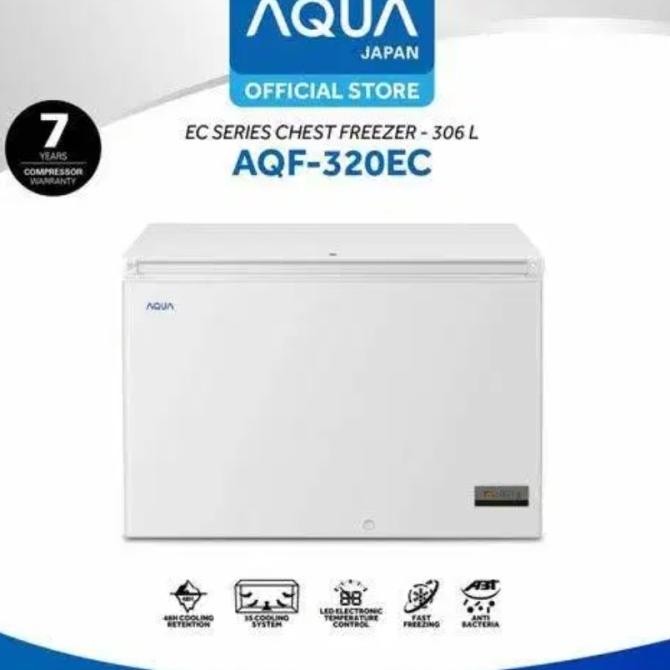 ,,,,,,,] FREEZER BOX AQUA AQF320EC AQUA CHEST FREEZER AQF 320 EC 206 LITER