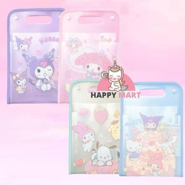 

BEST MAP TAS DOKUMEN GEN 2/ ORGANIZER FILE BAG SANRIO KUROMI / MELODY / CINNAMOROLL