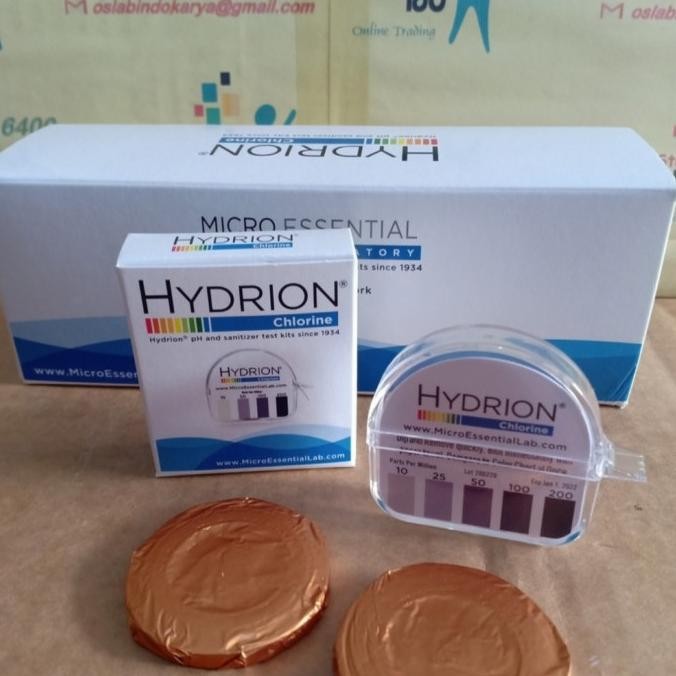 hydrion chlorine test papper CM-240