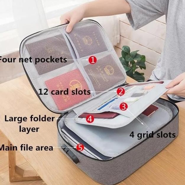 

NX TAS TEMPAT PENYIMPANAN FILE DOKUMEN TRAVEL BAG STORAGE SECURITY LOCK