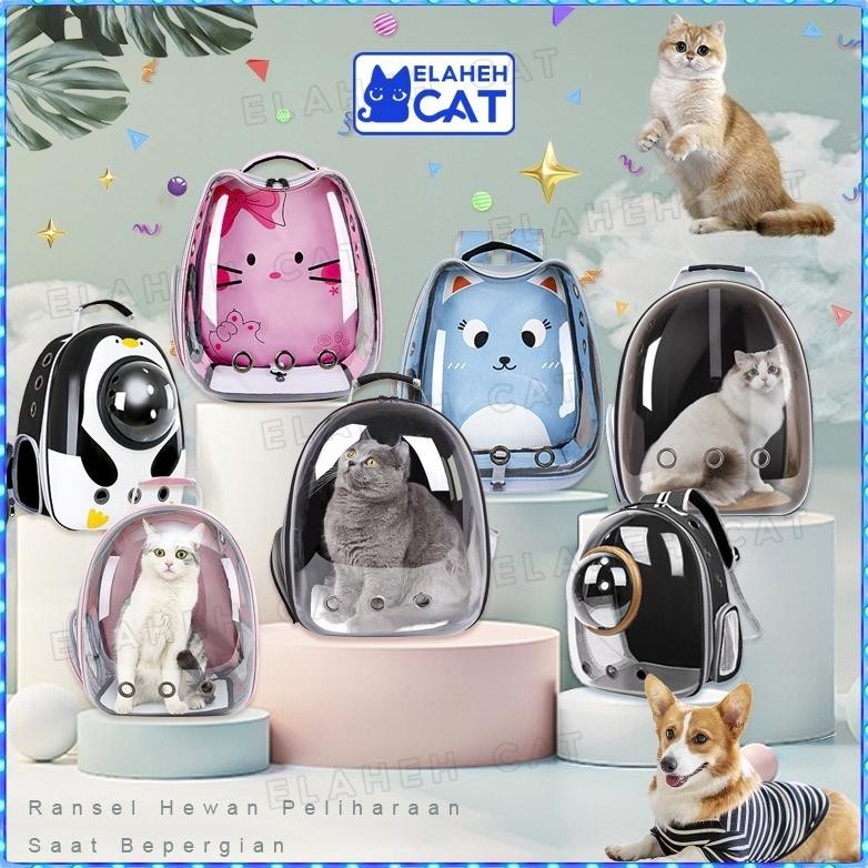 Ransel Kucing Astronot Transparan Tas Astronot Kucing Besar Pet Accessories
