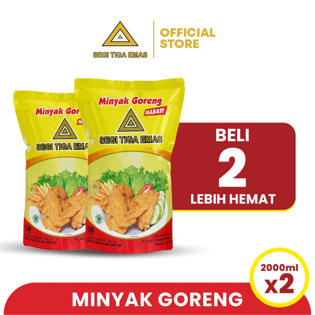 

Minyak Goreng Segi Tiga Emas 2L - Twinpack _aironronunaa