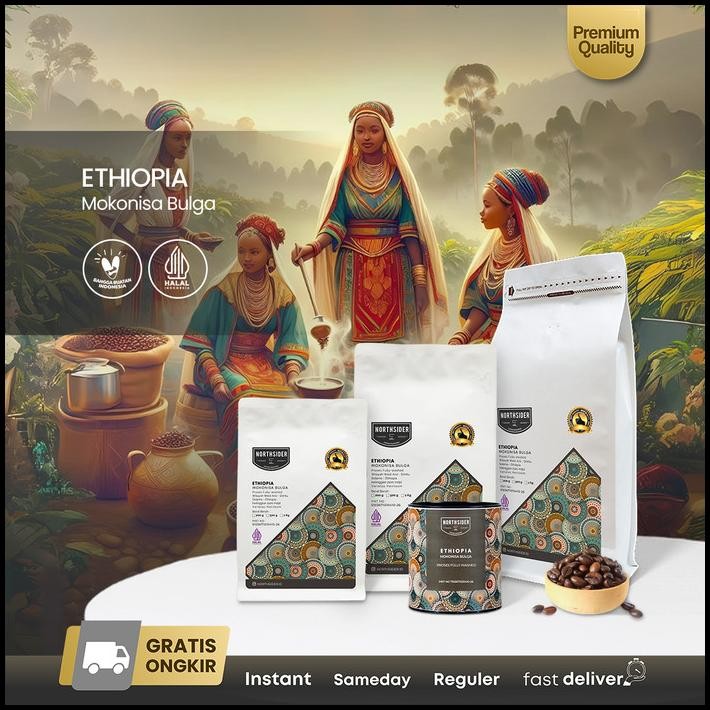 

Northsider Kopi Arabika Ethiopia Mokanesa Bulga Fully-Washed Coffee