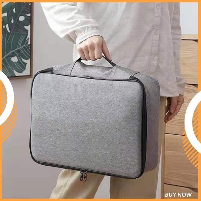 

PROMO TRAVEL BAG KOTAK PENYIMPANAN TAS ARSIP DOKUMEN ANTI AIR HITAM 2 ZIPPER BERKUALITAS
