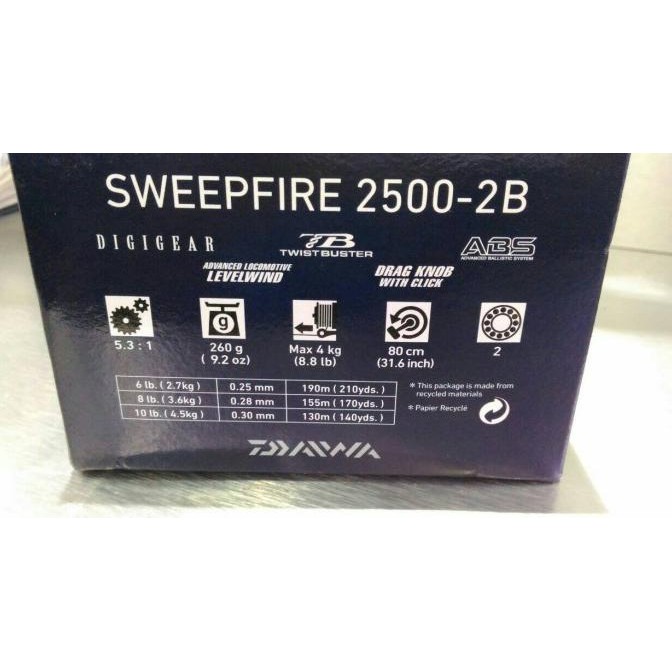 Reel Daiwa Sweepfire 2500