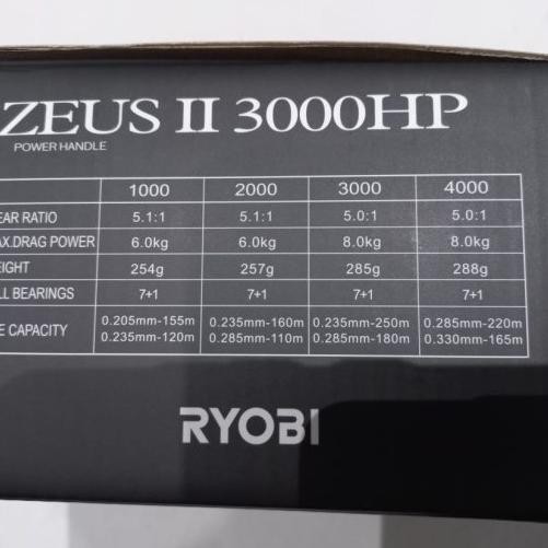 Reel RYOBI Zeus II Gold 1000-3000 Power Handle