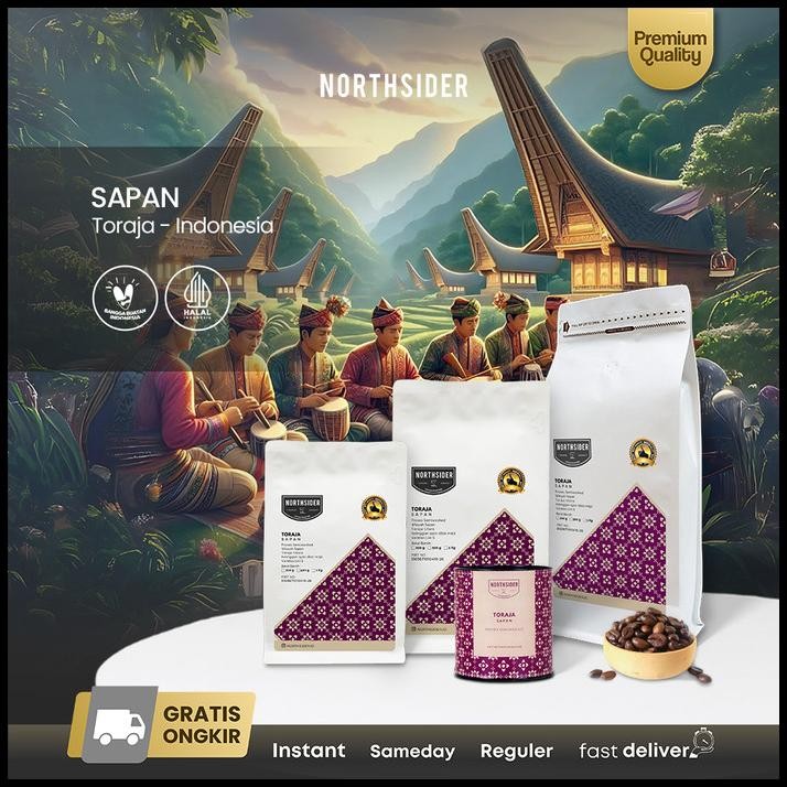 

Northsider Kopi Arabika Toraja Sapan Semiwashed Coffee