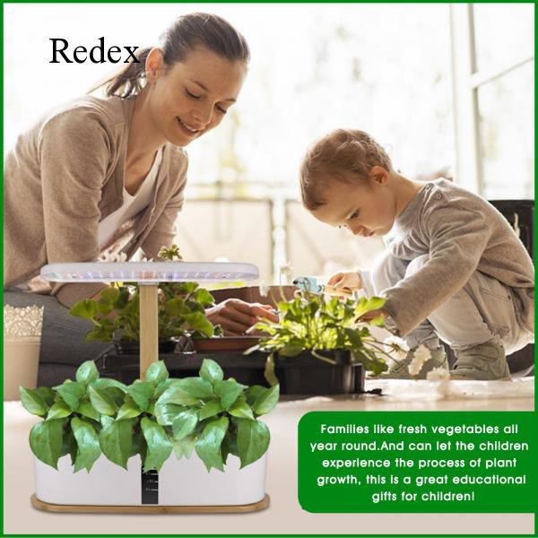 Redex Hydroponics Growing System Indoor Herb Garden Starter Starter Kit Dengan Tumbuh Taman Light Pl