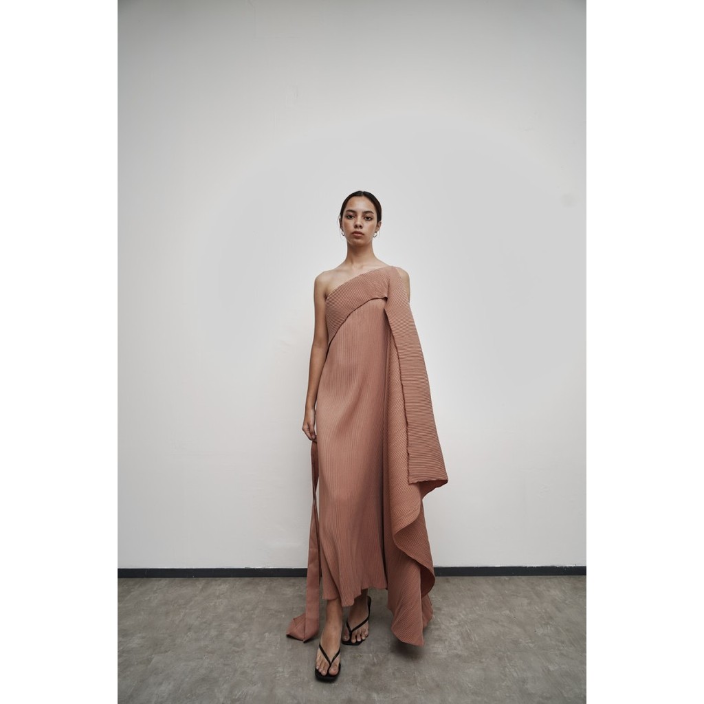 Pafon Gema Dress - Brown Pafon