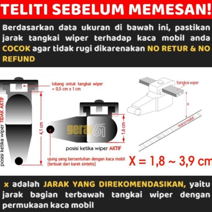 Bisa Termin Aksesoris Mobil Penyangga Wiper Up Stand (mencegah baret/gores kaca)