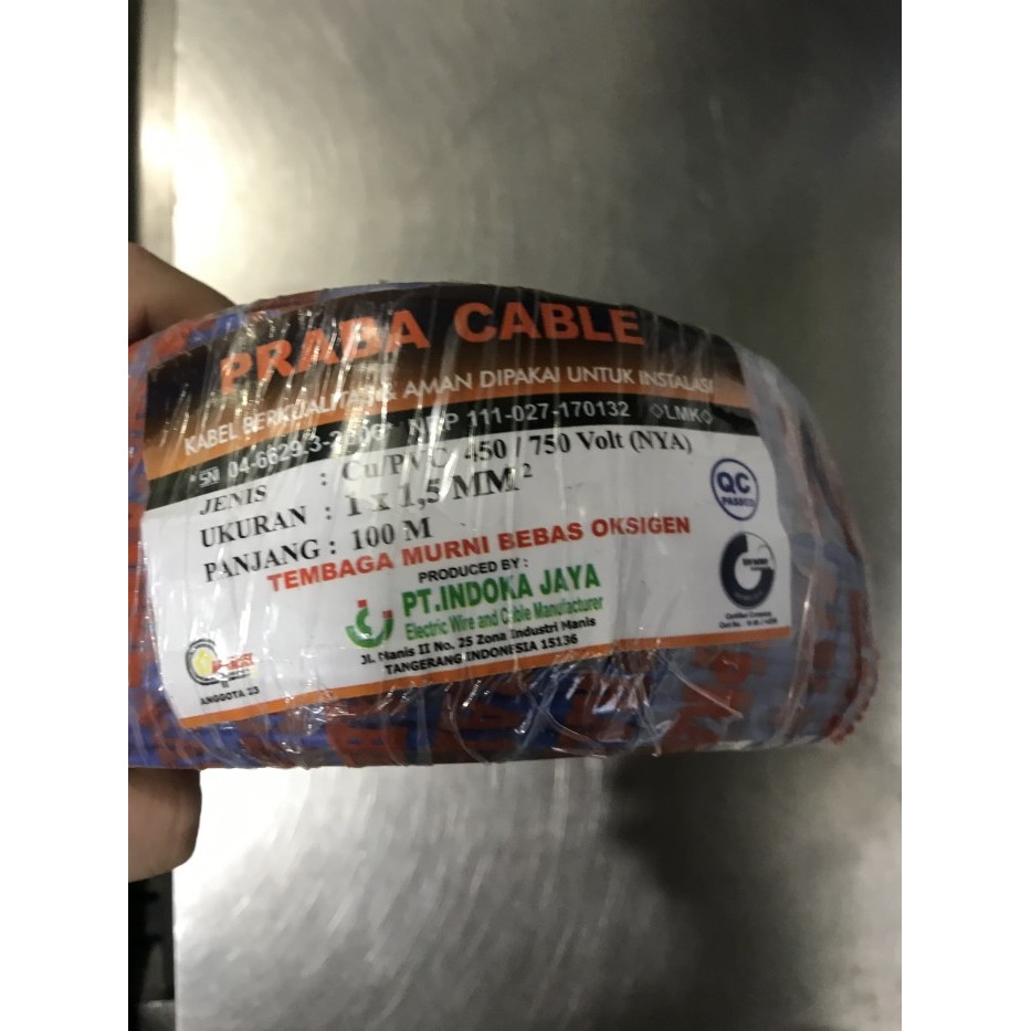 Kabel Nya 1.5 Ml Praba 100 Meter
