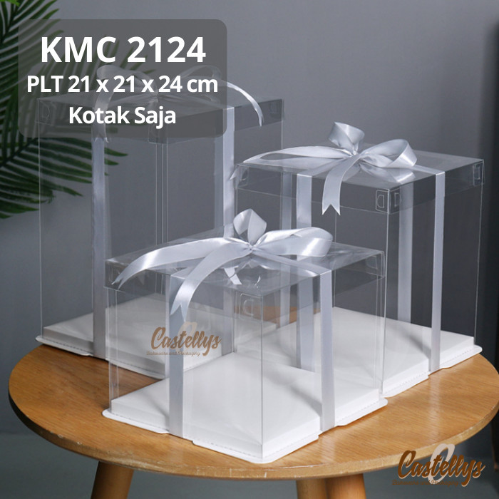 

Kotak Mika Cake Dekor Besar KMC2124, Cake ulang tahun, Hamper, Parcel