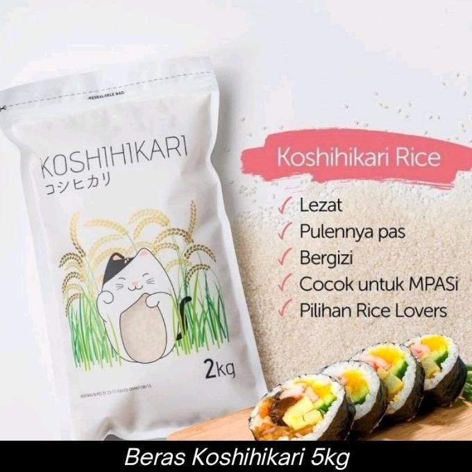 

Beras Premium Jepang - Koshihikari 5Kg Td