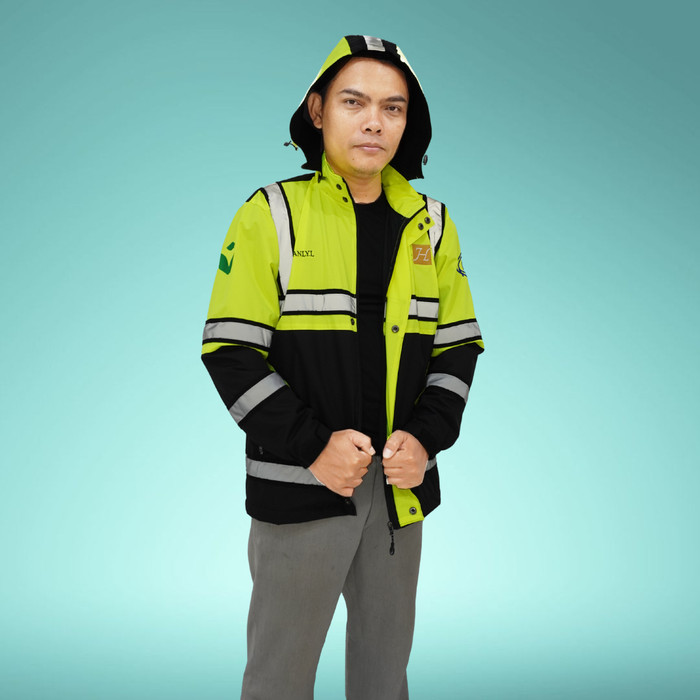 Koleksi Baru Wearpack Safety Semi Jaket Baju Proyek Seragam PT Baju K3 Bordir Logo