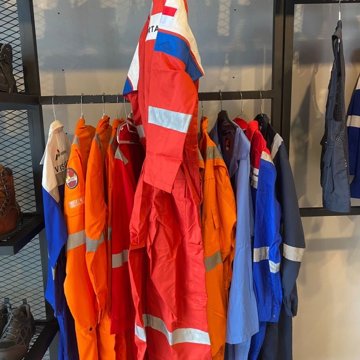 Koleksi Baru Nomex Pertamina Coverall Pertamina Wearpack Nomex Pertamina MERAH SAFETY