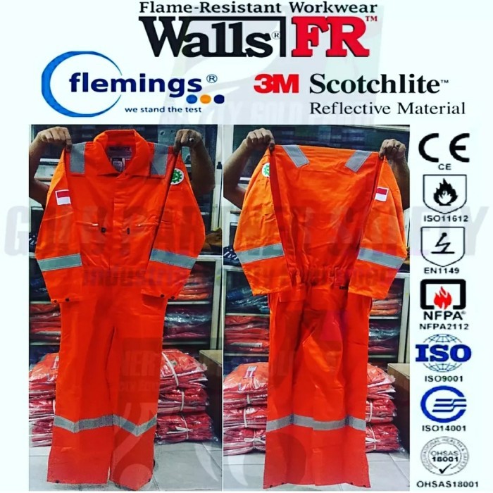 Koleksi Baru!! Coverall Wearpack Flemings Walls FR Anti Flame Diatas Nomex IIIA 3A