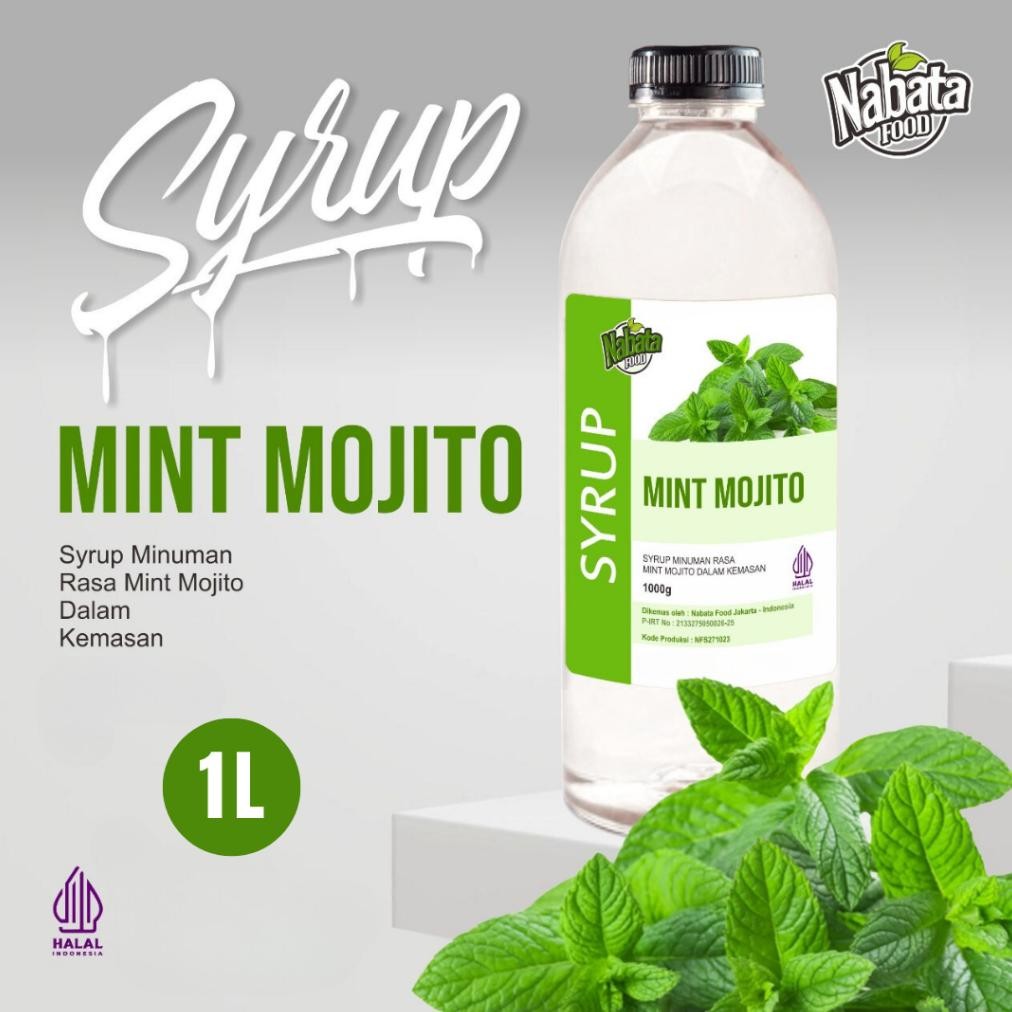 

Sirup Mint Mojito 1 Liter Nabata Food | Mint Mojito Syrup 1000ml