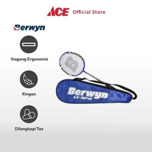 Ace Berwyn Raket Badminton Dengan Cover Gx-9040