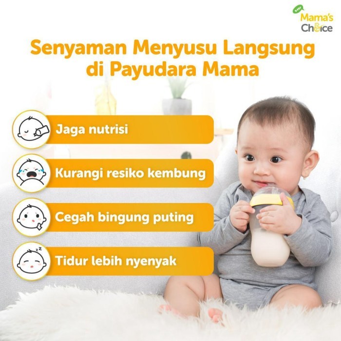 Mama'S Choice Anti Colic Baby Bottle Dot Susu Bayi Silicone Olik