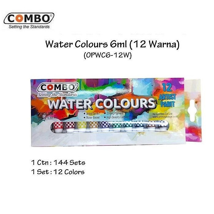 

Water Colour / Cat Air Combo OPWC6-12W / 12 Warna / 6 ml