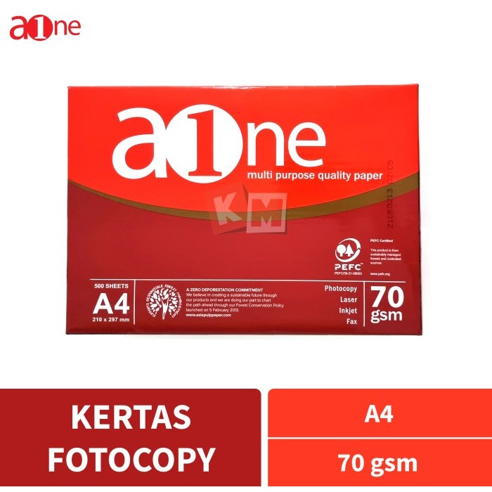 

BEBAS ONGKIR - Kertas Fotocopy HVS Aone A4 70 Gram Gsm Gr 70Gr Copy Print