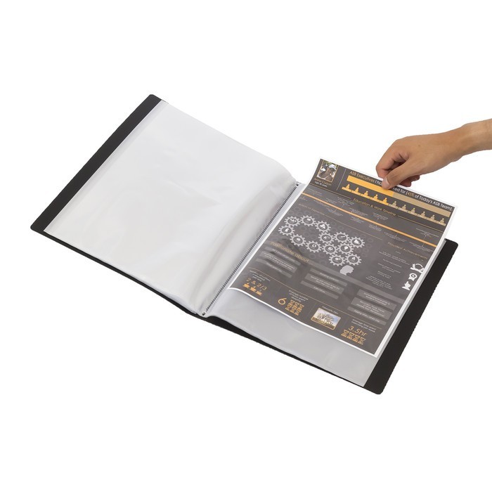 

HARGA DISC - Display Book Clear Holder Bantex A4 Isi 40 Pockets Black 3145-10