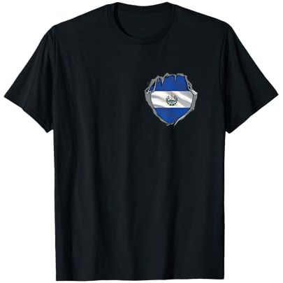 Cintai Hati El Salvador dengan Bendera Salvador T-Shirt El Salvador |n9UOj8zD|