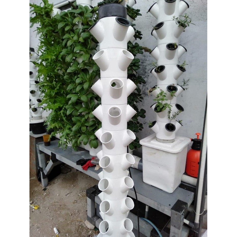 HARGA DISC - Isano Hydroponic Grow Tower 10 Level