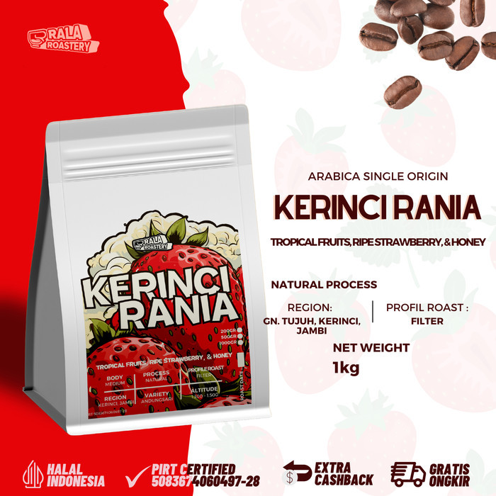 

Kopi Arabika Kerinci Natural Biji Kopi Single Origin Arabica 1Kg