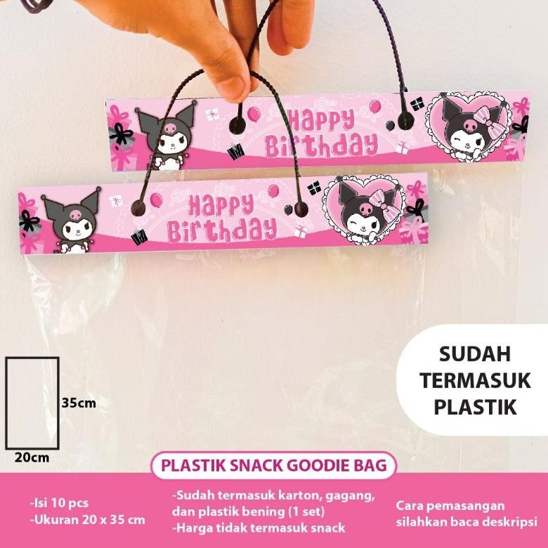 

TERMURAH PLASTIK SNACK KUROMI GOODIE BAG ULANG TAHUN ULTAH ANAK HAPPY BIRTHDAY BINGKISAN CHIKI TAS PLASTIK BALON LATEX UNDANGAN CINAMOROLL PLASTIK SNACK MY MELODY GOODIE BAG BUNGKUS CHIKI BANNER DEKOR HIASAN HBD TULISAN MY MELODY CINAMOROLL SANRIO Of14