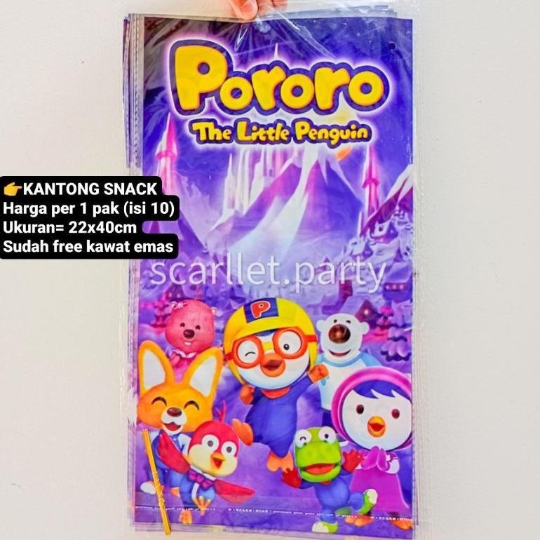 

TERMURAH PLASTIK SNACK PORORO PARSEL BINGKISAN SNACK MAKANAN CHIKI GOODIE BAG PAPER BAG ULANG TAHUN ULTAH PAKET DEKORASI PORORO HAPPY BIRTHDAY ULTAH ULANG TAHUN BANNER DEKOR HIASAN BALON TOPPER CAKE NI06