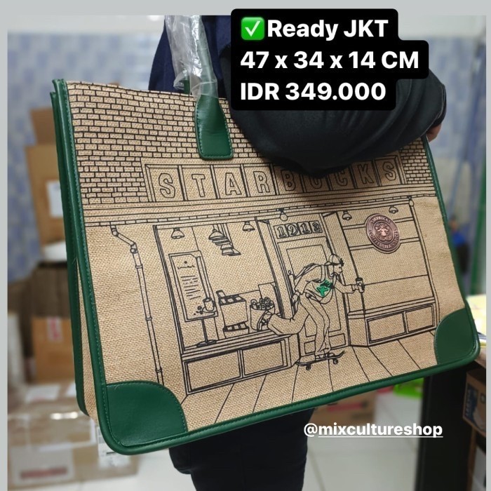 Starbucks tote large bag 2021 china edition