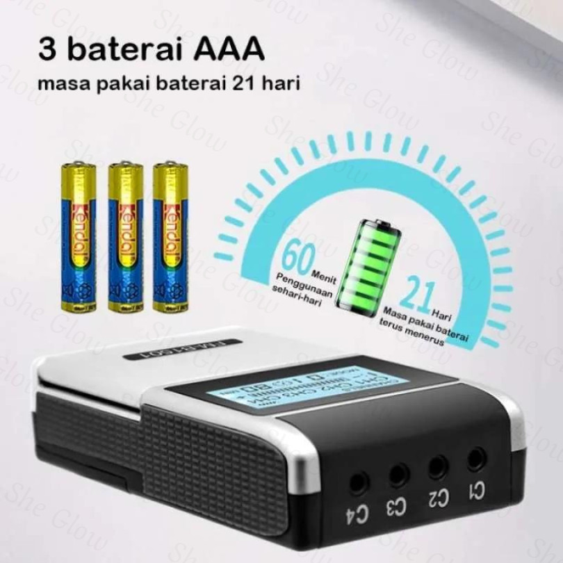 She Glow (GARANSI 1 TAHUN) ALAT PIJAT TERAPI LISTRIK ELECTRIC MASSAGE REFLEKSI AKUPUNTUR EMS & TENS