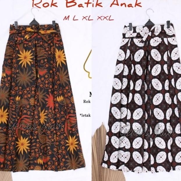 Rok Rok Batik Anak Perempuan / Rok Panjang Anak Tk/Sd
