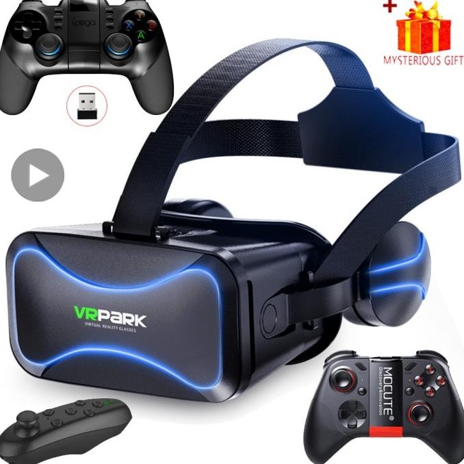 Jual Virtual Reality 3D Vr Glasses Headset Smart Phone Goggles Helmet Device Lenses Smartphone Viar 