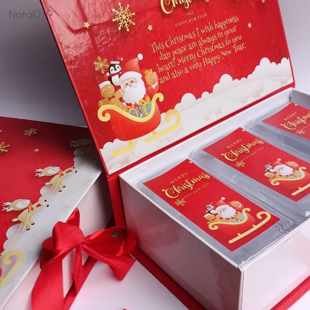 

Kjh Box Hampers Natal Christmas Hardbox Custom 25 X 15 X 8 Cm