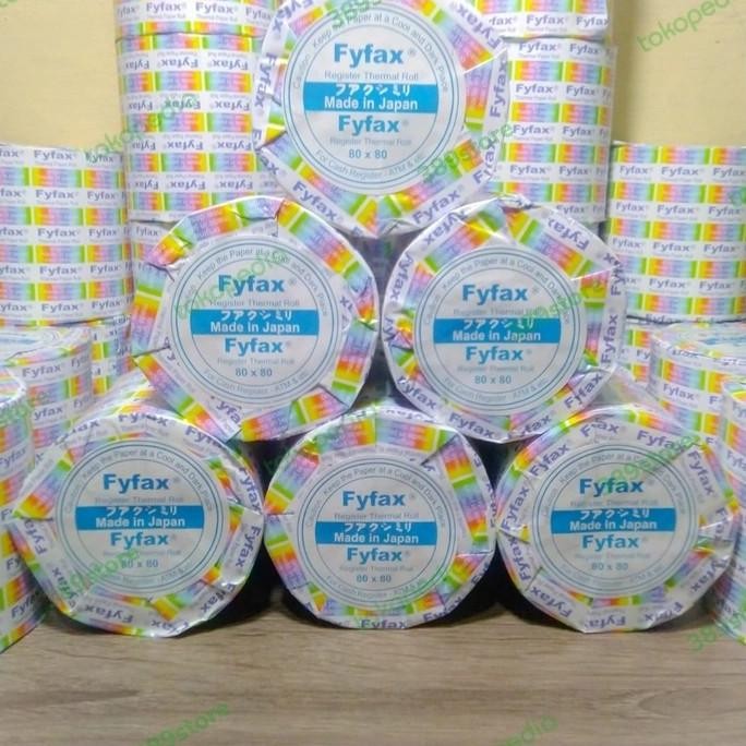 Kertas Kasir Thermal Fyfax 80x80 / Thermal Paper Roll Fyfax 80x80