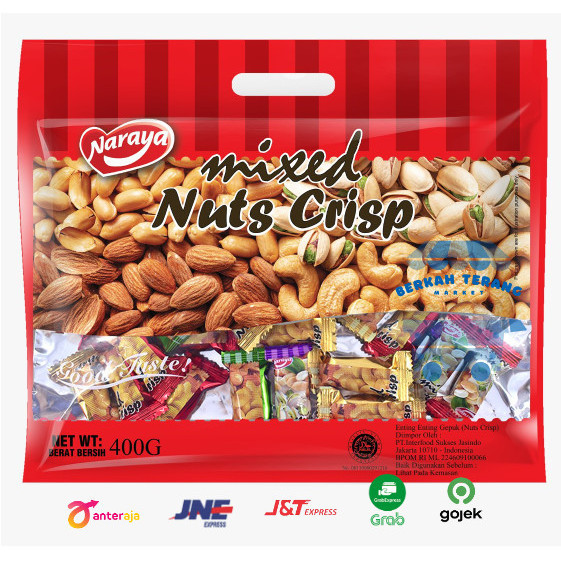 

TERMURAH Naraya Mixed Nuts 400gr Naraya Permen Kacang Enting Enting Gepuk Snack