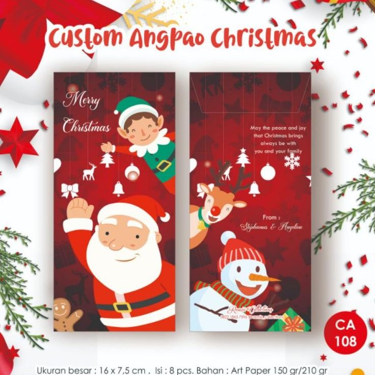 

Kjh Angpao / Amplop Natal / Amplop Christmas / Xmas / Custom Amplop