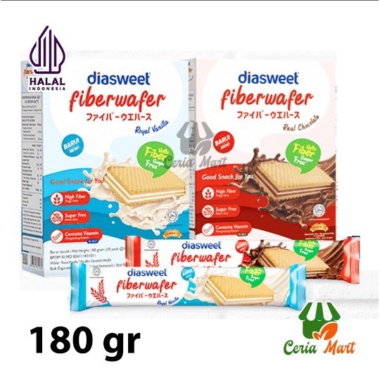 

TERBATAS Fiber Wafer Bebas Gula Sugar Free Snack Diabetes Rasa Vanilla Coklat