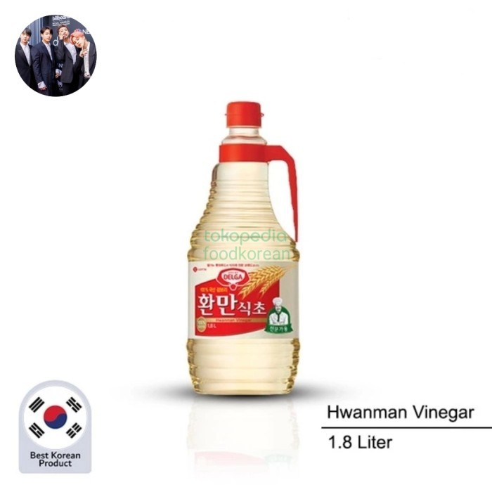 

Lotte Delga Hwanman Vinegar - Cuka Asli Korea 1.8L