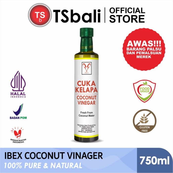 

Ibex Cuka Air Kelapa / Coconut Vinegar/ Cuka Nira 750 Ml Terdaftar Bpo