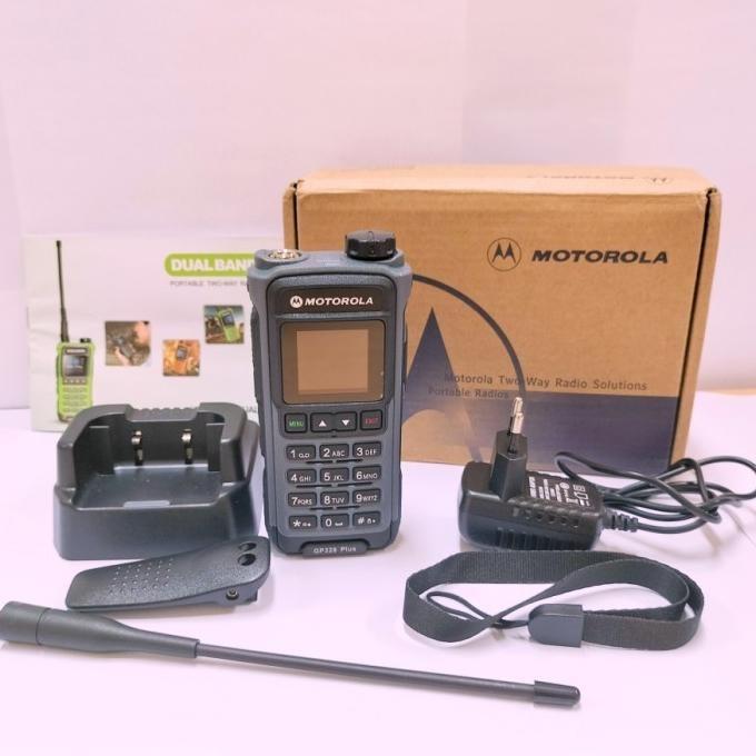 HT Handy Talkie Motorola GP328 PLUS Walkie Talkie GP 328 Plus 10Watt [terbaik]