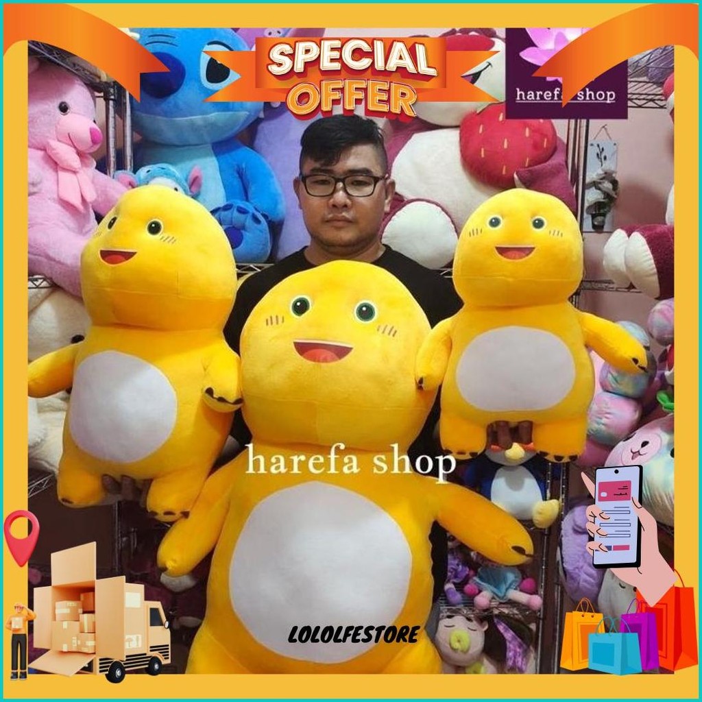 Boneka Naloong Dino Kuning Viral Murah