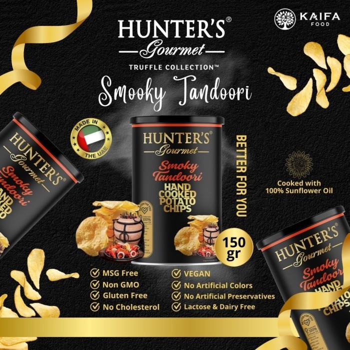 

PROMO SPECIAL Hunters Gourmet Potato Chips Gold Edition - Keripik Kentang