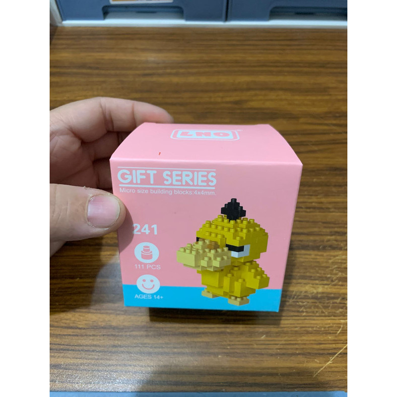 Mainan bricks Pokemon Psyduck figure puzzle susun balok susun puzzle