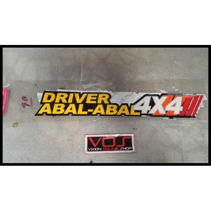 

GRATIS ONGKIR STIKER LE 31 X 5 CM DRIVER ABAL ABAL 4X4 !!